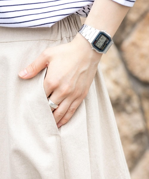 FORK&SPOON（フォークアンドスプーン）の「FORK&SPOON　コットンリネンスカート（スカート・レディース・チェック/ホワイト系その他・1/2）」の8枚目の写真