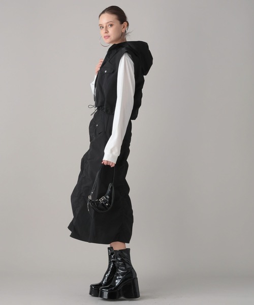 FOREVER 21（フォーエバー トゥエンティーワン）の「【2024SS】ミリタリーギャザースカート（スカート・レディース・ブラック/グリーン・SMALL/MEDIUM）」の13枚目の写真