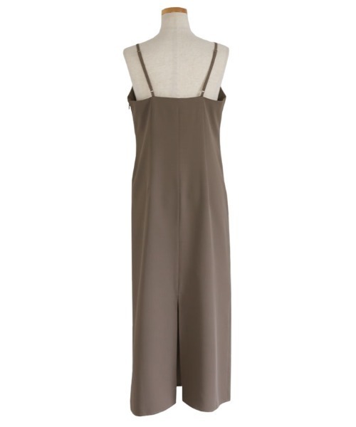 select MOCA（セレクトモカ）の「ビスチェ風キャミワンピース（ワンピース・レディース・ブラック/グレイッシュベージュ・FREE）」の5枚目の写真