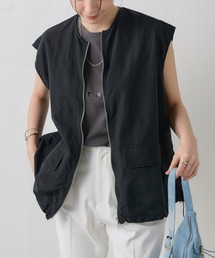 COLLAGE GALLARDAGALANTE | 【OT】ドロストヘムナイロンベスト/WEB限定(ミリタリージャケット)