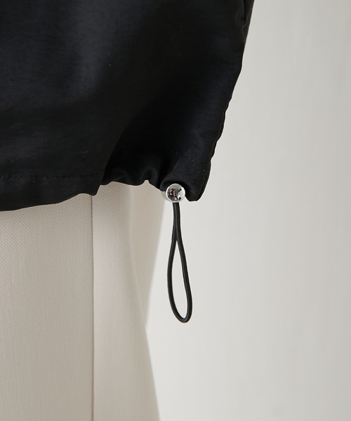 COLLAGE GALLARDAGALANTE（コラージュガリャルダガランテ）の「【OT】ドロストヘムナイロンベスト/WEB限定（ミリタリージャケット・レディース・ブラック・FREE）」の11枚目の写真