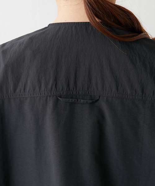 COLLAGE GALLARDAGALANTE（コラージュガリャルダガランテ）の「【OT】ドロストヘムナイロンベスト/WEB限定（ミリタリージャケット・レディース・ブラック・FREE）」の16枚目の写真