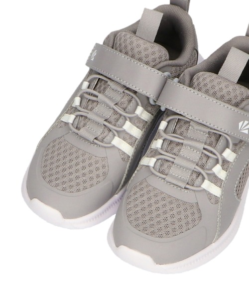 ORiental TRaffic（オリエンタルトラフィック）の「ベルト×ゴム紐メッシュスニーカー K-452（スニーカー・キッズ・グレー/パープル/グリーン/ブラック・17.0cm/16.0cm/20.0cm/19.0cm/18.0cm/23.0cm/22.0cm/21.0cm）」の7枚目の写真