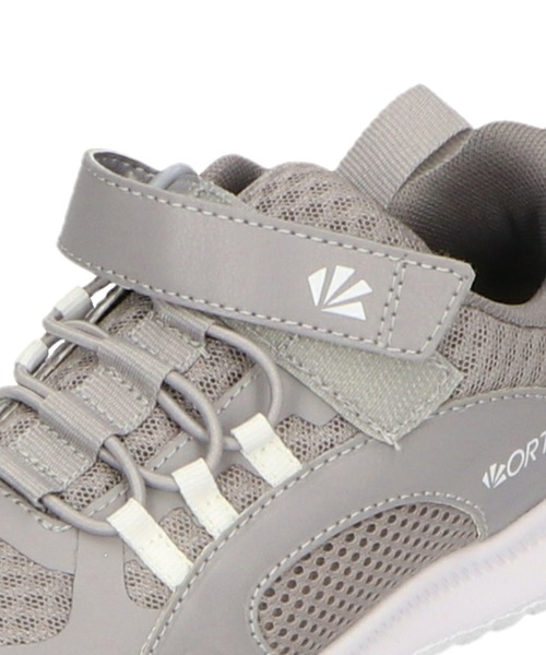 ORiental TRaffic（オリエンタルトラフィック）の「ベルト×ゴム紐メッシュスニーカー K-452（スニーカー・キッズ・グレー/パープル/グリーン/ブラック・17.0cm/16.0cm/20.0cm/19.0cm/18.0cm/23.0cm/22.0cm/21.0cm）」の9枚目の写真