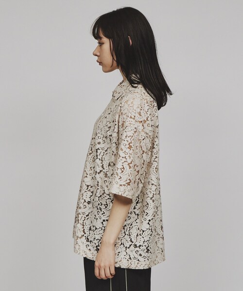 tk.TAKEO KIKUCHI（ティーケータケオキクチ）の「◆レースデザインシャツ（シャツ/ブラウス・レディース・ブラック/ホワイト/ホワイト系1/ブラック系/ネイビー系/ホワイト系2/ブラック系1・66）」の10枚目の写真