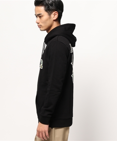 WEGO(ウィゴー)の「WEGO/カモフラロゴプルパーカー(パーカー・メンズ・ブラック/ホワイト・MEDIUM/LARGE)」の12枚目の写真