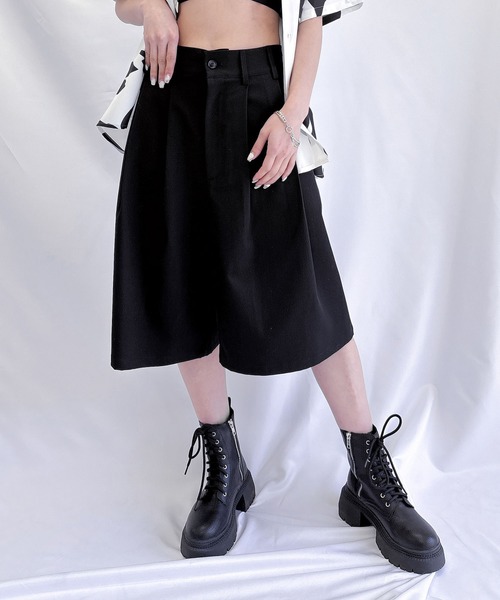 ENVYM(アンビー)の「フラップポケットハーフパンツ(その他パンツ・レディース・カーキ/ブラック・FREE)」の9枚目の写真
