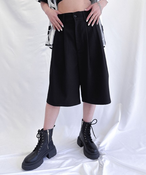 ENVYM(アンビー)の「フラップポケットハーフパンツ(その他パンツ・レディース・カーキ/ブラック・FREE)」の10枚目の写真