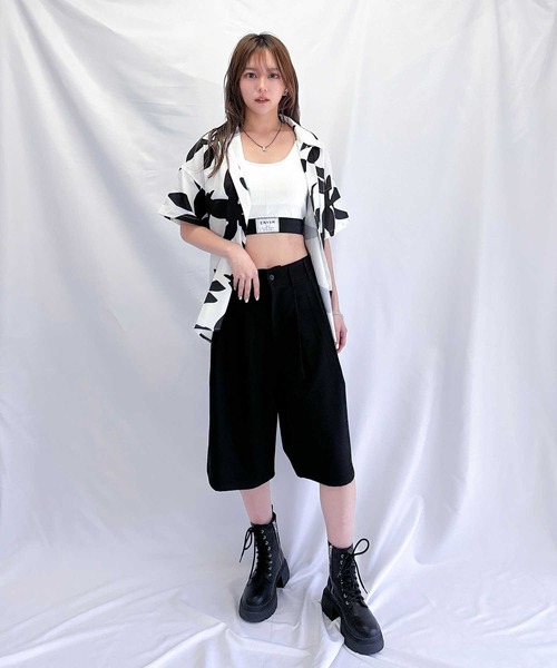 ENVYM(アンビー)の「フラップポケットハーフパンツ(その他パンツ・レディース・カーキ/ブラック・FREE)」の14枚目の写真