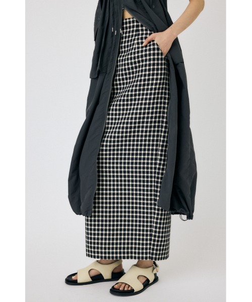 MOUSSY（マウジー）の「TWEED I LINE スカート（スカート・レディース・グリーン/アイボリー/ブラック・0/1/2）」の7枚目の写真