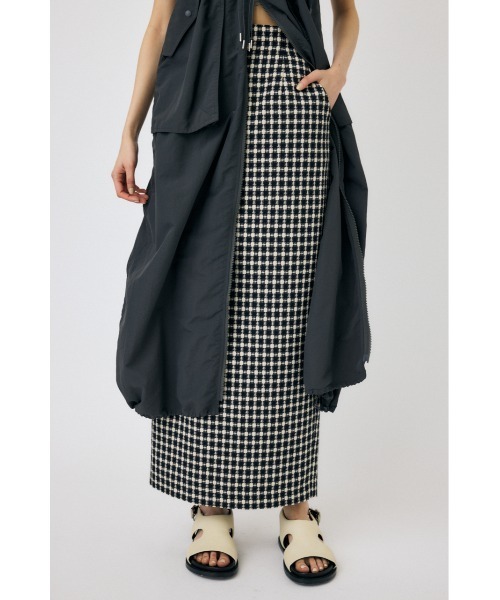 MOUSSY（マウジー）の「TWEED I LINE スカート（スカート・レディース・グリーン/アイボリー/ブラック・0/1/2）」の9枚目の写真