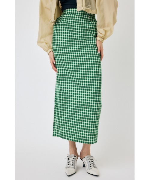 MOUSSY（マウジー）の「TWEED I LINE スカート（スカート・レディース・グリーン/アイボリー/ブラック・0/1/2）」の14枚目の写真