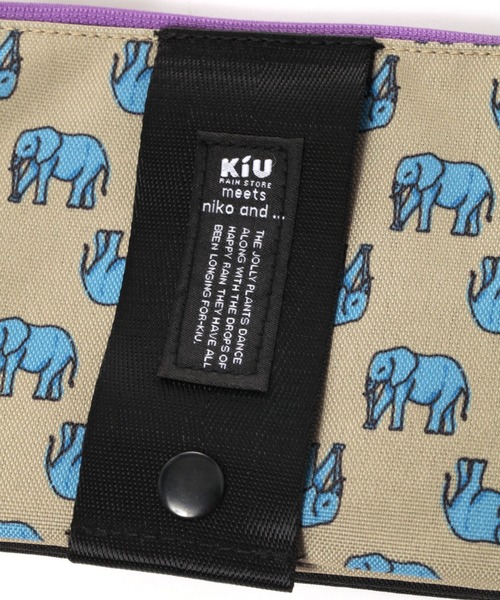 KiU（キウ）の「【KiU(キウ)】コラボアニマルサコッシュ（ショルダーバッグ・レディース・ネイビー/ベージュ/ライトベージュ・0）」の9枚目の写真