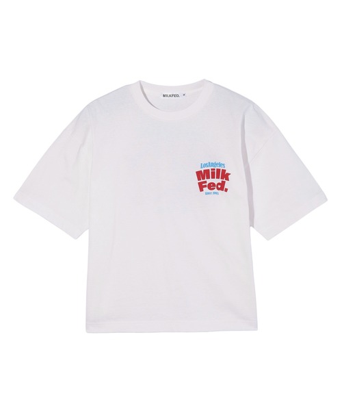 MILKFED.(ミルクフェド)の「ARCH LOGO WIDE S/S TEE(Tシャツ/カットソー・レディース・オフホワイト/ブラック/ブラウン・M/L)」の15枚目の写真