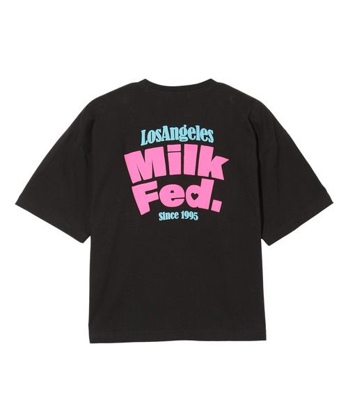 MILKFED.(ミルクフェド)の「ARCH LOGO WIDE S/S TEE(Tシャツ/カットソー・レディース・オフホワイト/ブラック/ブラウン・M/L)」の8枚目の写真