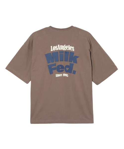 MILKFED.(ミルクフェド)の「ARCH LOGO WIDE S/S TEE(Tシャツ/カットソー・レディース・オフホワイト/ブラック/ブラウン・M/L)」の6枚目の写真