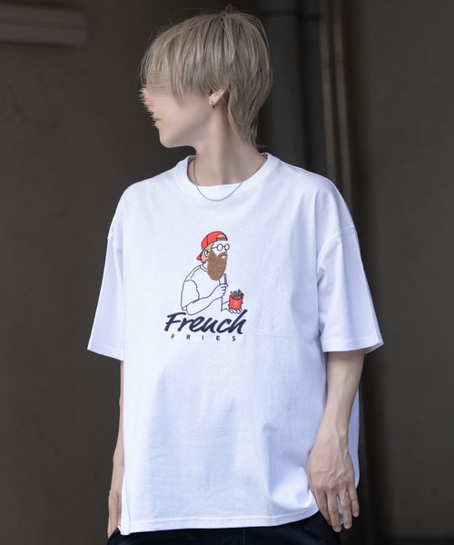 SILVER BULLET(シルバーバレット)の「『SILVER BULLET SELECT AP/シルバーバレットセレクト』部分サガラ大刺繍半袖Tシャツ【Z】(Tシャツ/カットソー・メンズ・オレンジ系1/グレー系1/ホワイト系4/ホワイト系3/グリーン系1/ホワイト系2/ネイビー系1/ホワイト系1・L/M)」の5枚目の写真