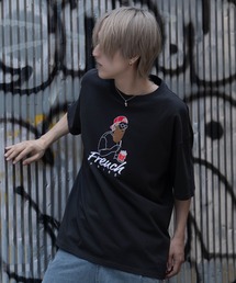 『SILVER BULLET SELECT AP/シルバーバレットセレクト』部分サガラ大刺繍半袖Tシャツ【Z】