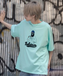 『SILVER BULLET SELECT AP/シルバーバレットセレクト』部分サガラ大刺繍半袖Tシャツ【Z】