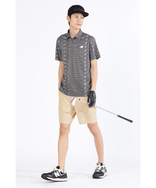 New Balance Golf(ニューバランスゴルフ)の「【new balance golf】チェッカー×ロゴ 半袖 カラーシャツ (MENS SPORT)(ポロシャツ・メンズ・ホワイト/その他10/ブラック/ベージュ系その他・MEDIUM/LARGE/X-LARGE)」の6枚目の写真