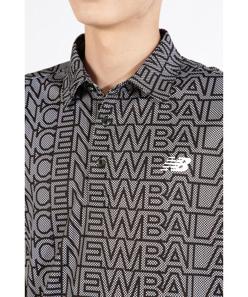 New Balance Golf(ニューバランスゴルフ)の「【new balance golf】チェッカー×ロゴ 半袖 カラーシャツ (MENS SPORT)(ポロシャツ・メンズ・ホワイト/その他10/ブラック/ベージュ系その他・MEDIUM/LARGE/X-LARGE)」の10枚目の写真
