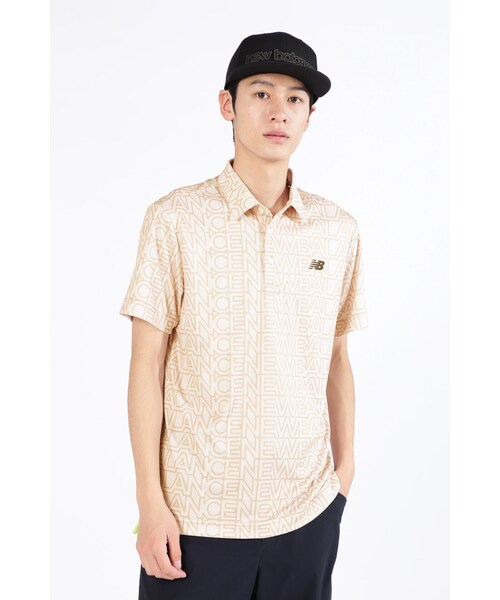 New Balance Golf(ニューバランスゴルフ)の「【new balance golf】チェッカー×ロゴ 半袖 カラーシャツ (MENS SPORT)(ポロシャツ・メンズ・ホワイト/その他10/ブラック/ベージュ系その他・MEDIUM/LARGE/X-LARGE)」の3枚目の写真