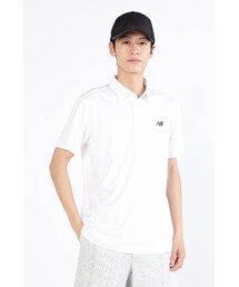 【new balance golf】チェッカー×ロゴ 半袖 カラーシャツ (MENS SPORT)