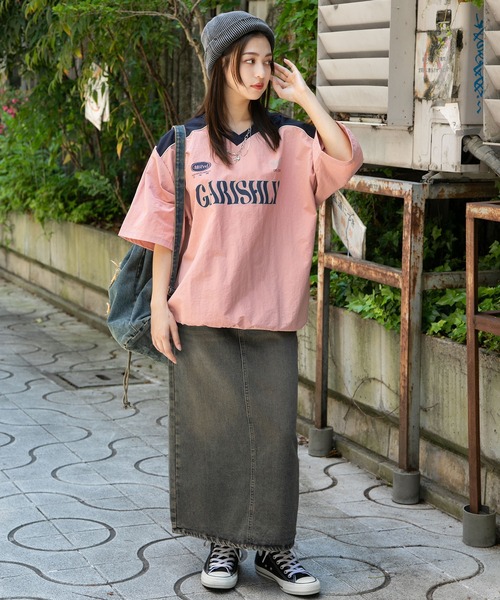 SPINNS（スピンズ）の「ヴィンテージ感のあるグランジスタイルにピッタリ☆スターデニムナップサック　500ml収納可能（バックパック/リュック・レディース・ブラック/ブルー・ONESIZE）」の21枚目の写真