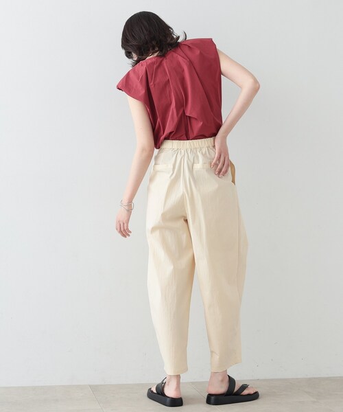 GALLEST（ギャレスト）の「◆バレルタックパンツ（その他パンツ・レディース・ブラック/チャコールグレー/アイボリー・36/38）」の6枚目の写真