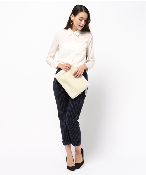 allureville（アルアバイル）の「クリアデシンポケットシャツ（シャツ/ブラウス・レディース・ホワイト/カーキ/ネイビー・FREE）」の9枚目の写真