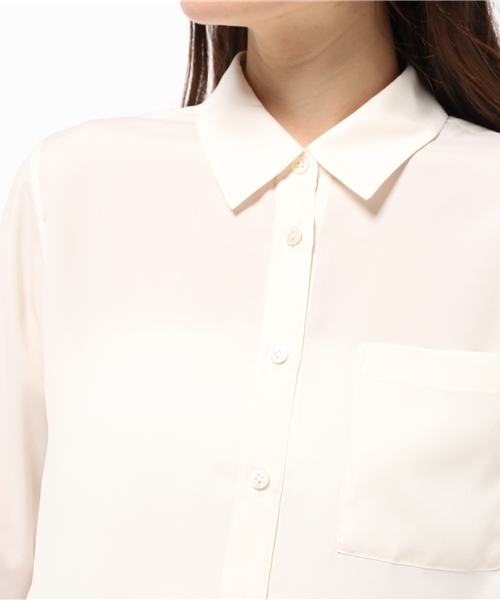 allureville（アルアバイル）の「クリアデシンポケットシャツ（シャツ/ブラウス・レディース・ホワイト/カーキ/ネイビー・FREE）」の10枚目の写真