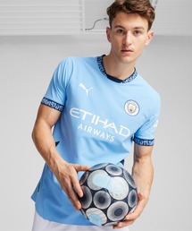 PUMA | PUMA プーマ メンズ マンチェスターシティ FC 2024-25 ホーム オーセンティック 半袖 ユニフォーム(Tシャツ/カットソー)