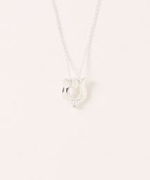 シルバー925ジルコニアホースシューネックレス（ネックレス）｜con