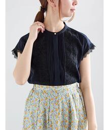 Te chichi | ピンタックレース比翼ブラウス(シャツ/ブラウス)