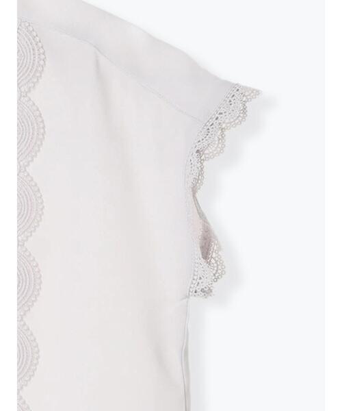 Te chichi（テチチ）の「ピンタックレース比翼ブラウス（シャツ/ブラウス・レディース・ネイビー/オフホワイト/グレー・F）」の15枚目の写真