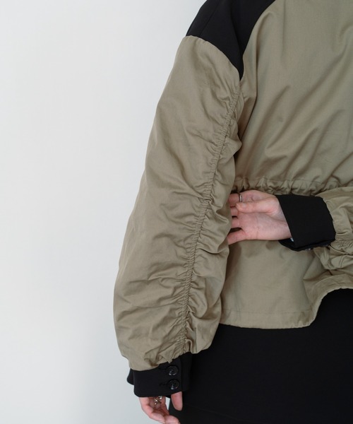 DOLLUPOOPS（ドールアップウップス）の「パネルジャケット（ナイロンジャケット・レディース・ブラック・38）」の14枚目の写真