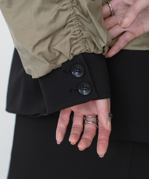 DOLLUPOOPS（ドールアップウップス）の「パネルジャケット（ナイロンジャケット・レディース・ブラック・38）」の15枚目の写真