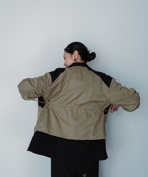 DOLLUPOOPS（ドールアップウップス）の「パネルジャケット（ナイロンジャケット・レディース・ブラック・38）」の10枚目の写真