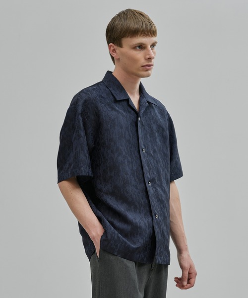 高級◎美品★ユナイテッドトウキョウ　リネンライクダブルシャツ　1.4万　春夏　M 高級◎美品☆ユナイテッドトウキョウ リネンライクダブルシャツ