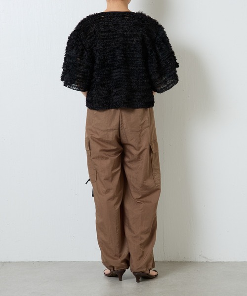 COLLAGE GALLARDAGALANTE（コラージュガリャルダガランテ）の「【OT】ナイロンツイルカーゴパンツ/WEB限定（カーゴパンツ・レディース・モカ/ブラック・FREE）」の21枚目の写真