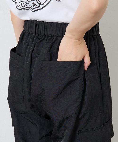 COLLAGE GALLARDAGALANTE（コラージュガリャルダガランテ）の「【OT】ナイロンツイルカーゴパンツ/WEB限定（カーゴパンツ・レディース・モカ/ブラック・FREE）」の17枚目の写真