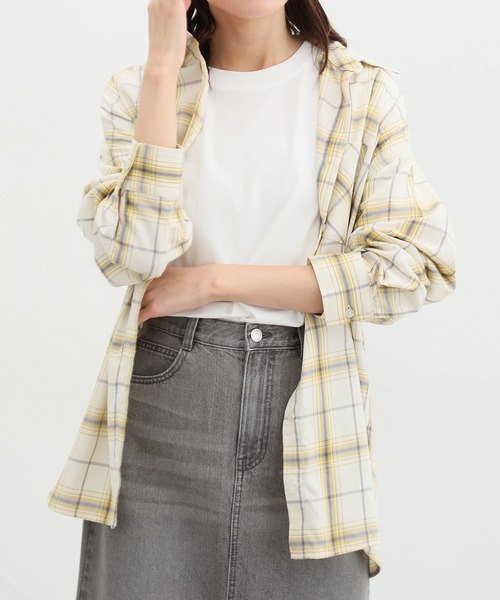 Honeys（ハニーズ）の「ゆるチェックシャツ（シャツ/ブラウス