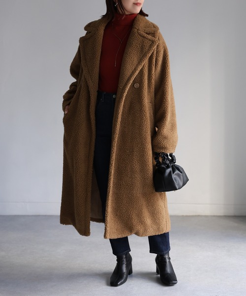 美品★JURGEN LEHL ボアコート ビックカラー ロングコート 裏ボア 楽天市場】裏ボアコート レディース トレンチコート 3WAYコート ロング