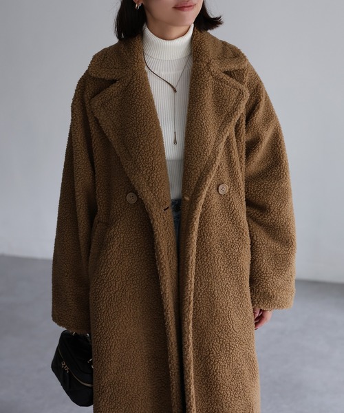 Riberry（リベリー）の「ビックカラーボアロングコート（その他