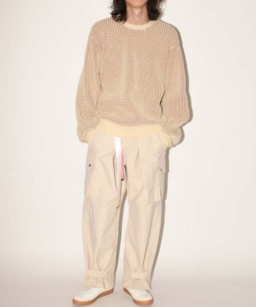 クルーネック オーバーサイズ ポップコーンニットPopcorn crew neck