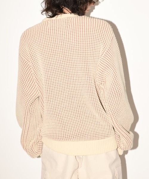 クルーネック オーバーサイズ ポップコーンニットPopcorn crew neck