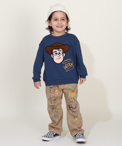 Disney(ディズニー)の「ディズニー トイ・ストーリー ストレートルーズロングパンツ 9616K(デニムパンツ・キッズ・ライトインディゴブルー/ベージュ・100cm/110cm/120cm/130cm/140cm/90cm/80cm)」の18枚目の写真