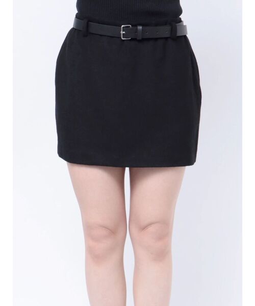 EMODA（エモダ）の「ローライズマイクロミニスカート（スカート・レディース・ベージュ/ブラック・MEDIUM/SMALL）」の8枚目の写真