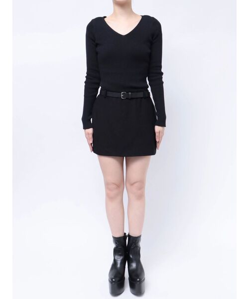 EMODA（エモダ）の「ローライズマイクロミニスカート（スカート・レディース・ベージュ/ブラック・MEDIUM/SMALL）」の16枚目の写真