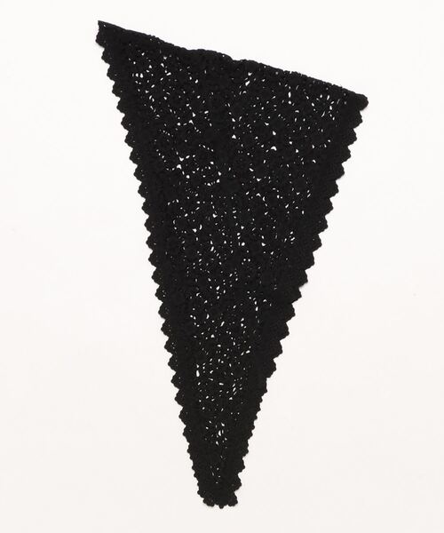 LOWRYS FARM（ローリーズファーム）の「マルチレーススカーフ 138989（ストール/ショール・レディース・ブルー/アイボリー/ブラック・FREE）」の2枚目の写真